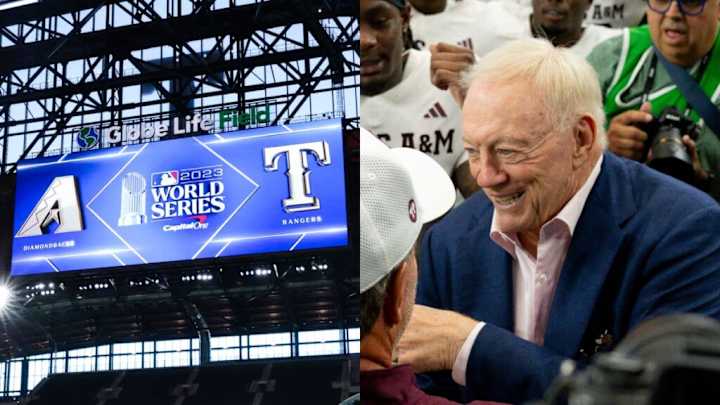 'Absolute Glory Hole!' Dallas Cowboys' Jerry Jones Reacts as Texas Rangers Celebrate World Series