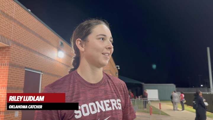 WATCH: Oklahoma C Riley Ludlam Battle Series Postgame Interview