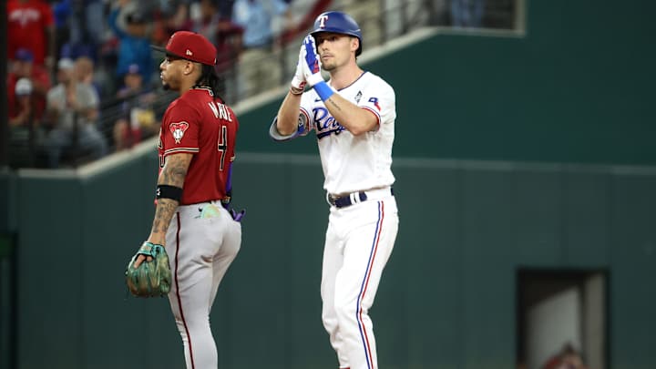 Texas Rangers Rookie Evan Carter Calms Nerves for First World Series Game Texas Rangers Rookie Evan Carter Calms Nerves for First World Series Game