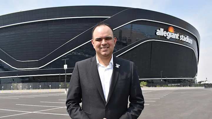 Raiders' Ruiz Impacting NFL from High Above the Field