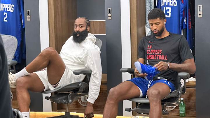 James Harden’s Awkward Entrance into Clippers’ Locker Room Had NBA Fans Making Lots of Jokes