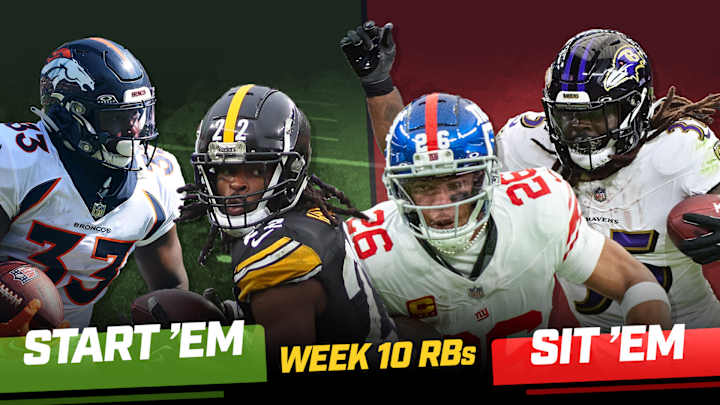 Start ’Em, Sit ’Em Running Backs Fantasy Football Week 10: Rhamondre Stevenson Stays Hot Start ’Em, Sit ’Em Running Backs Fantasy Football Week 10: Rhamondre Stevenson Stays Hot