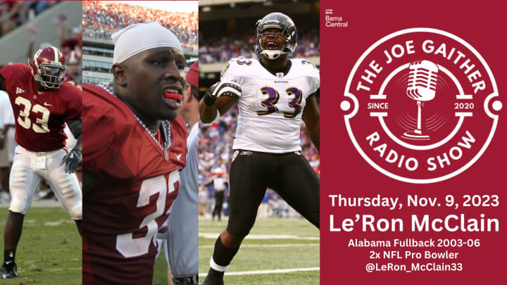 Former Alabama Fullback Le'Ron McClain Joins The Joe Gaither Show Former Alabama Fullback Le'Ron McClain Joins The Joe Gaither Show
