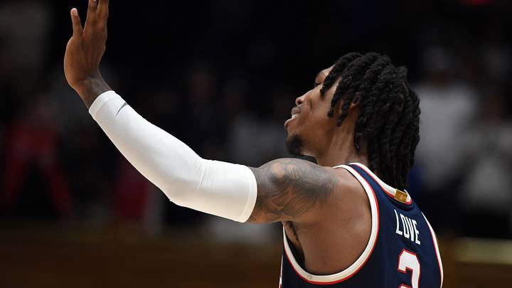 Arizona’s Caleb Love Trolls Duke After Win at Cameron Indoor, Says He’s ‘Tar Heel for Life’