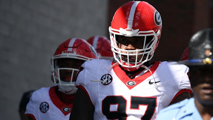 Warren Brinson Injured During the First Quarter Against Ole Miss