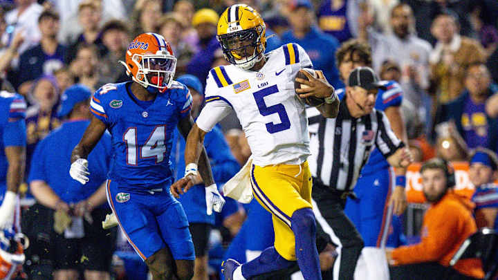 Jayden Daniels' Historic Outing Lifts Tigers Over Florida Gators, 52-35