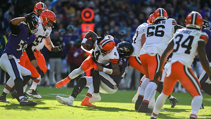 Mike Ford Jr. Picks Off Lamar Jackson, Browns Can't Cash In