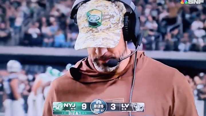 Aaron Rodgers Seemed to Dislike a Jets Play Call, and NFL Fans Had Lots of Nathaniel Hackett Jokes