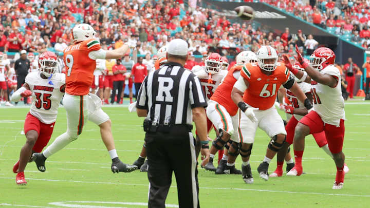Miami 21 Louisville 20: First Half Thoughts and Statistics