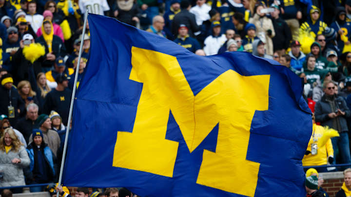 College Football World Roasted Michigan for Covering Their Sideline With Flags