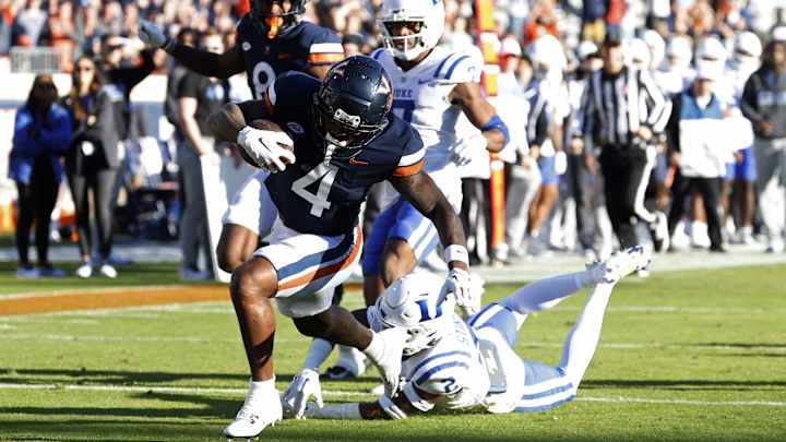 Washington Breaks Single-Season Receiving Records in Virginia's Win Over Duke