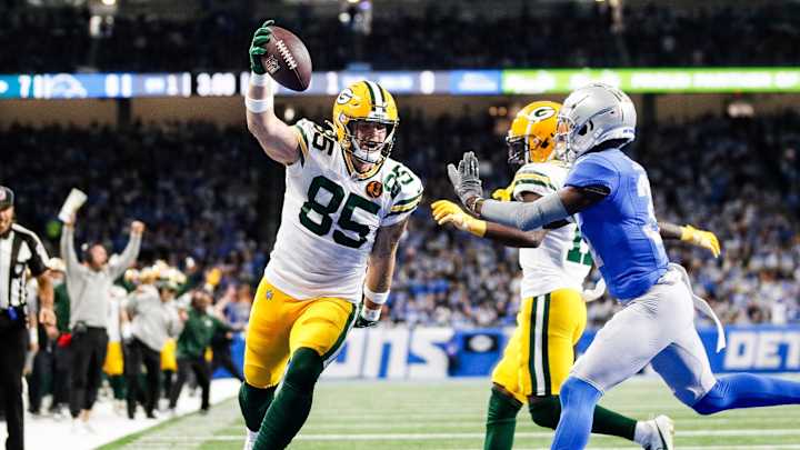 Packers TE Tucker Kraft Scores First Career Touchdown vs. Lions