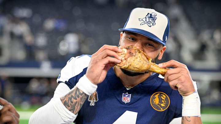 MVP Candidate Dak Prescott Explains 'Secret' Turkey Leg Stash in Dallas Cowboys' Thanksgiving Kettle