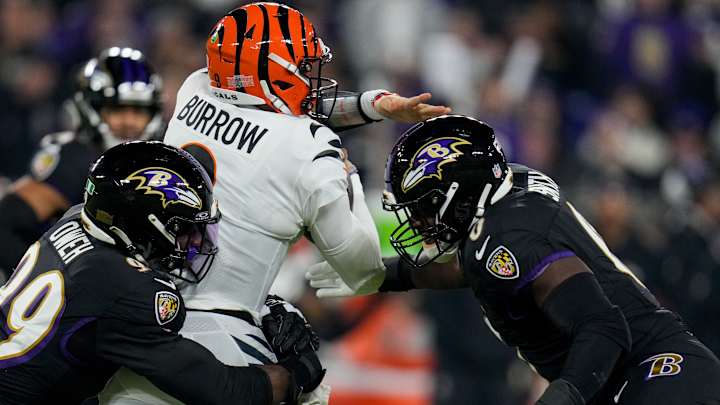 NFL Fines Ravens Defensive End Odafe Oweh For Face Mask Penalty Against Bengals