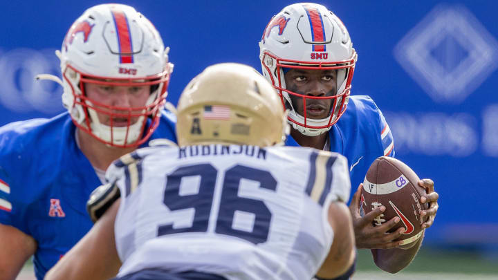 SMU's Rhett Lashlee Sees Ray of Hope for Quarterback