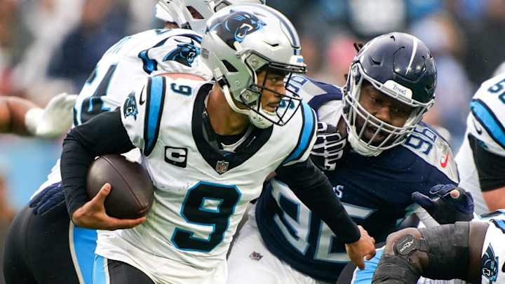 WATCH: Titans Denico Autry Gets Sack on Bryce Young as his Dominant Day Continues Against Panthers