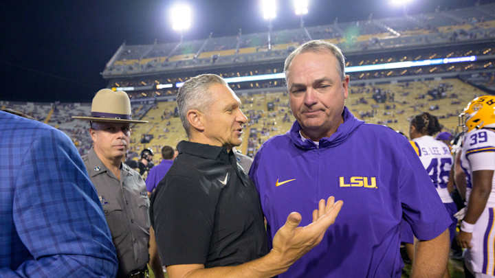 LSU Offensive Coordinator Mike Denbrock Heading to Notre Dame