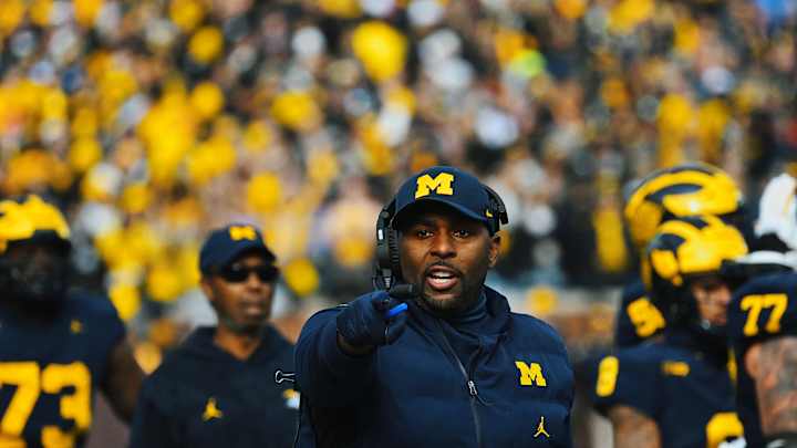 Sherrone Moore Named Finalist For Broyles Award