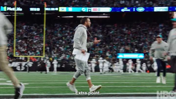 NFL Films Caught Mike McDaniel’s Deadpanned Reaction to Dolphins' Hail Mary Pick-Six NFL Films Caught Mike McDaniel’s Deadpanned Reaction to Dolphins' Hail Mary Pick-Six