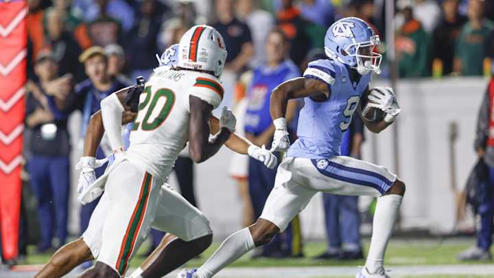 Top UNC WR Opts Out of Bowl Game vs. West Virginia