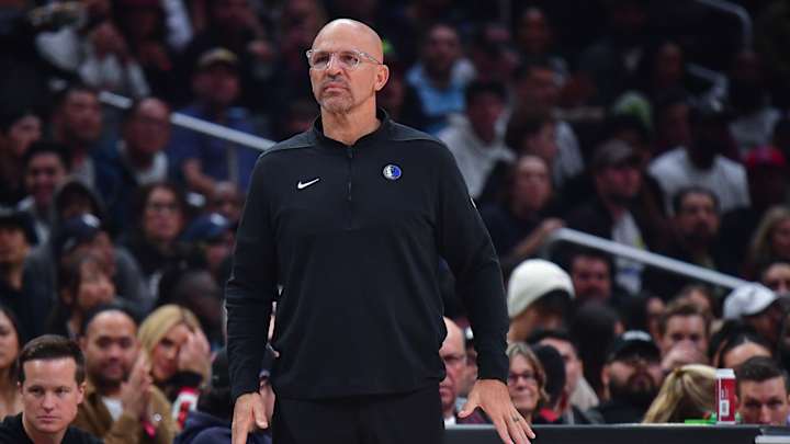 Dallas Mavs Coach Jason Kidd Shuts Down False Kyrie Irving Injury Reporting: 'He's Still Here'