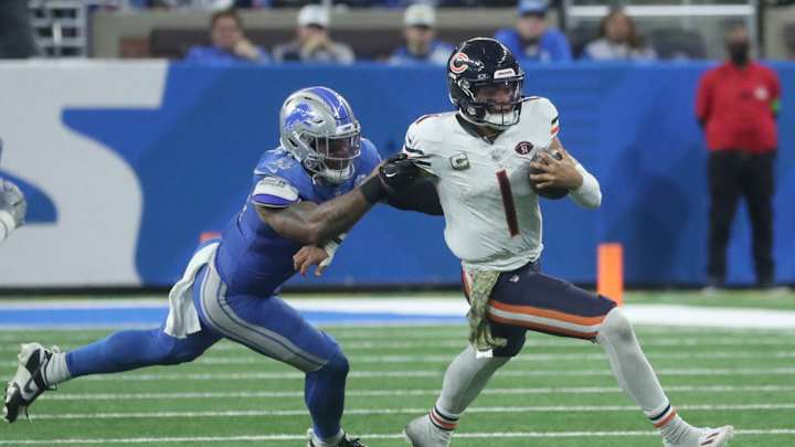 Best Bet: Lions' Defense Will Not Contain Justin Fields' Rushing Best Bet: Lions' Defense Will Not Contain Justin Fields' Rushing