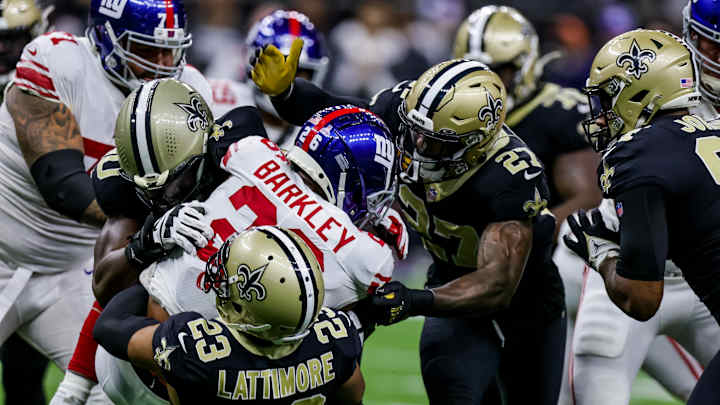 Saints Porous Run Defense Must Meet Challenge of Giants Top Weapon Saints Porous Run Defense Must Meet Challenge of Giants Top Weapon