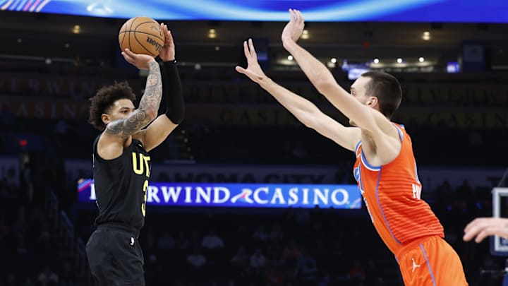 Jazz Keyonte George Scores Career High in 134-120 Loss to Thunder