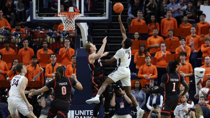 Reece Beekman Wills Virginia to Escape With 56-54 Win Over Northeastern