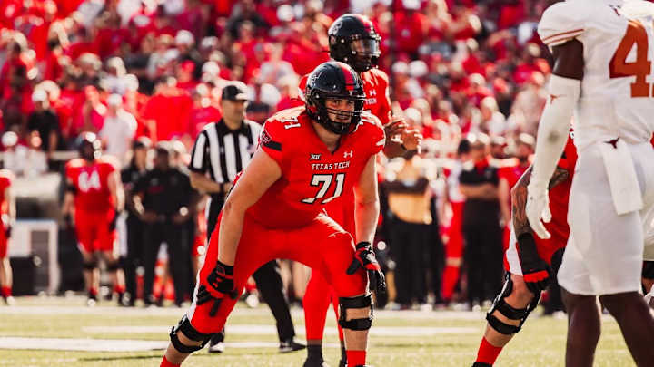 Texas Tech Transfer OL Monroe Mills Commits to Louisville