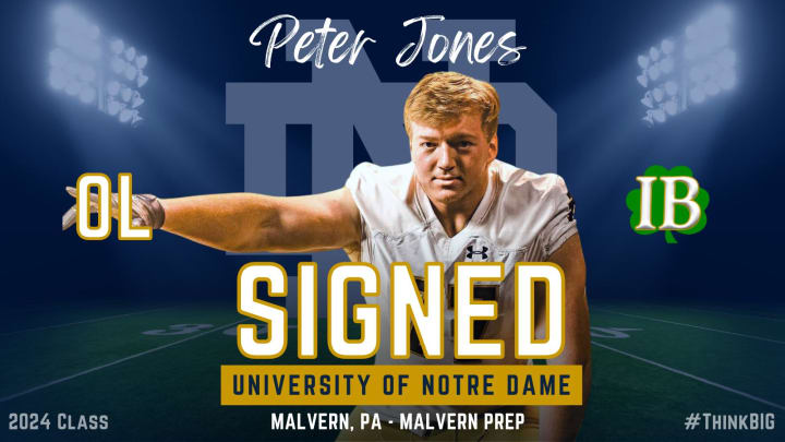 Notre Dame Signs Offensive Lineman Peter Jones