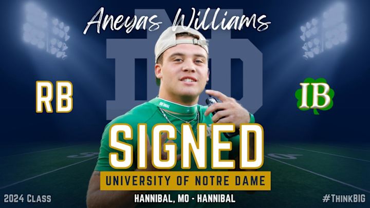 Notre Dame Signs Running Back Aneyas Williams