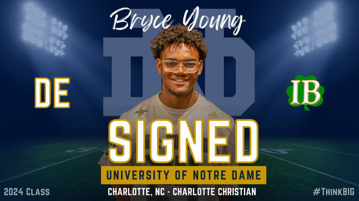 Notre Dame Signs Defensive End Bryce Young