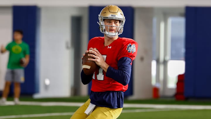 Quarterback CJ Carr Is Learning As He Goes At Notre Dame