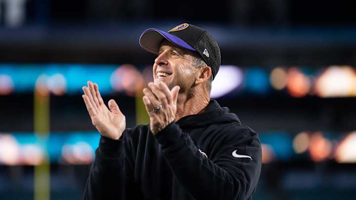 John Harbaugh Shows Off Dance Moves in Wild Ravens Locker Room Celebration