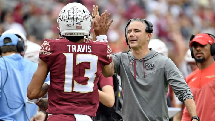 FSU Football Coaches, Players React to Transfer Quarterback DJ Uiagalelei Committing To 'Noles FSU Football Coaches, Players React to Transfer Quarterback DJ Uiagalelei Committing To 'Noles