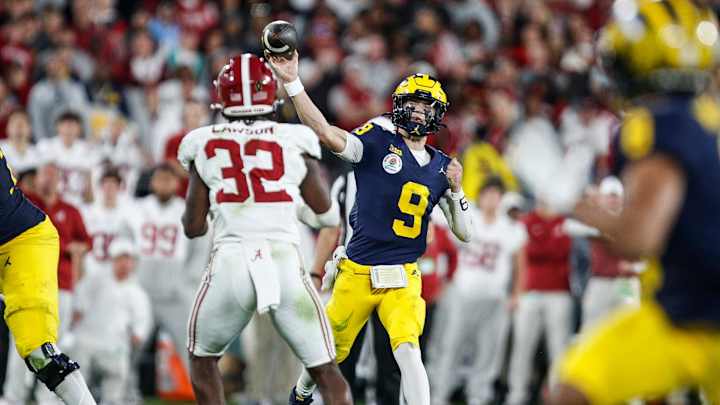 Jim Harbaugh Praises J.J. McCarthy After Rose Bowl Win: 'Greatest Quarterback' Jim Harbaugh Praises J.J. McCarthy After Rose Bowl Win: 'Greatest Quarterback'