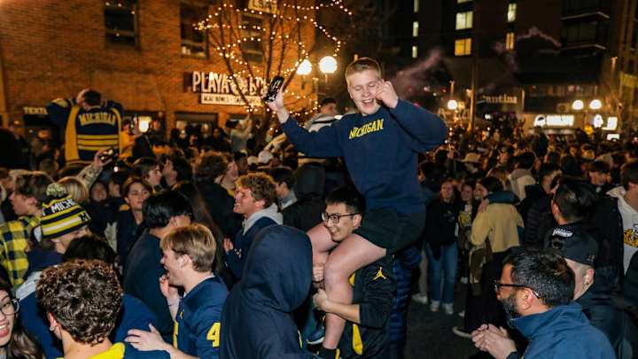 Delirious Michigan Fans Take Over Streets of Ann Arbor to Celebrate National Title