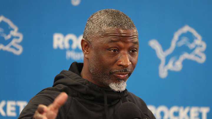 Falcons Complete Interview With Lions' Aaron Glenn Falcons Complete Interview With Lions' Aaron Glenn