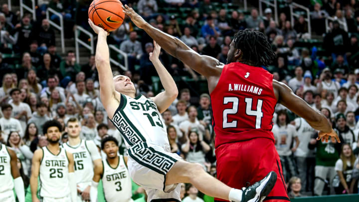MAGICAL: Tom Izzo's son, Steven, scores first career points at Michigan State