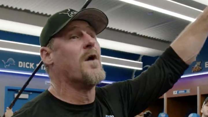 Dan Campbell’s Locker Room Speech After Lions’ First Playoff Win in 32 Years Was So Good