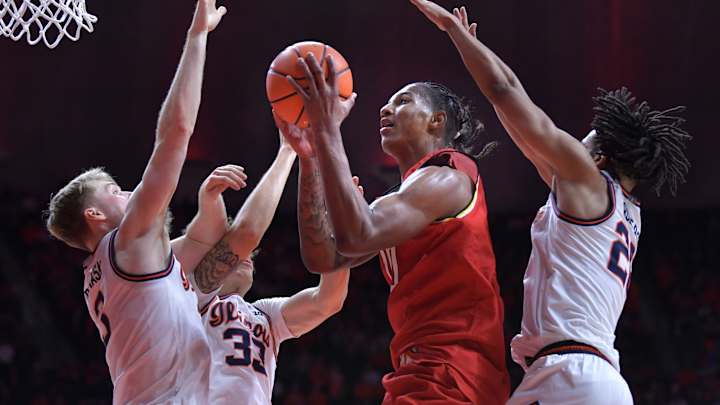 WATCH: Julian Reese, Illinois Assistant Have Heated Exchange After Maryland's Upset Win