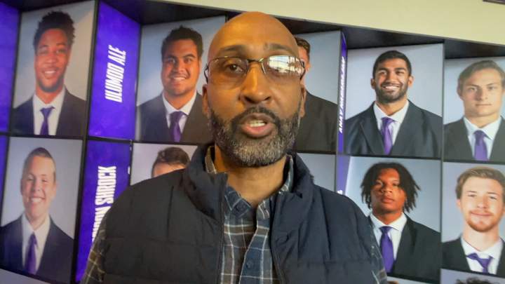 Ex-Husky Dana Hall Flies Up and Back from L.A. in Same Day to Welcome Fisch