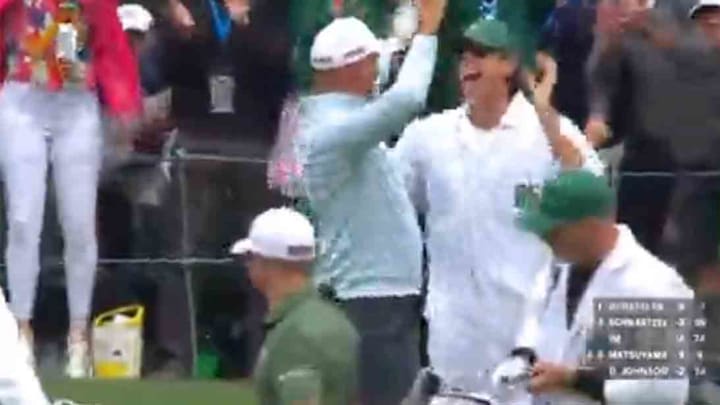 Watch: Stewart Cink Aces Par-3 16th Hole at Augusta, Celebrates With Son/Caddie Watch: Stewart Cink Aces Par-3 16th Hole at Augusta, Celebrates With Son/Caddie