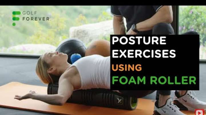 Improve your golf posture with foam roller snow angles for shoulder and mid back mobility - Morning Read