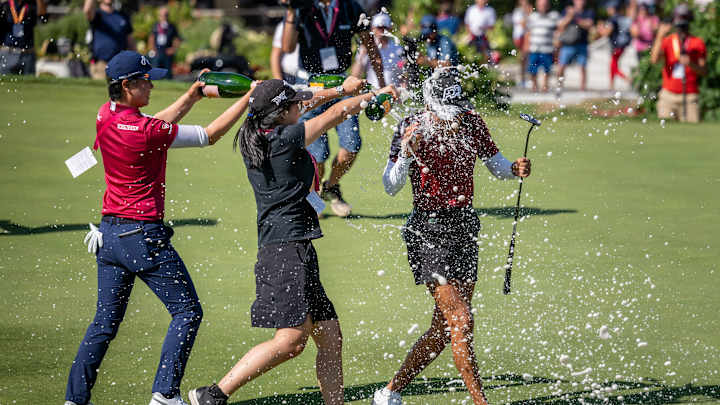 Champagne Showers in France: Celine Boutier Becomes First Frenchwoman to Win Evian Championship