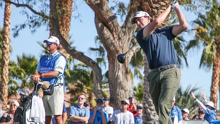 Cantlay Leads American Express Despite Strong Winds