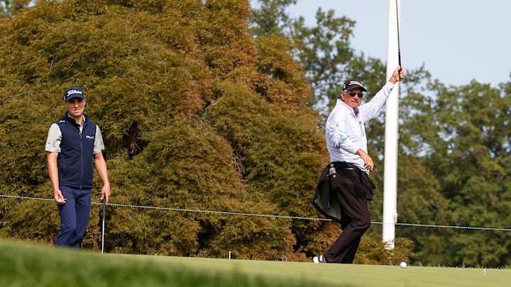 Golf’s best parent-child duo? PNC Championship scramble won’t tell us