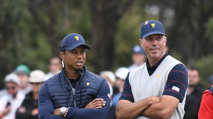 Tiger Woods can only watch as U.S. pulls closer in Presidents Cup Tiger Woods can only watch as U.S. pulls closer in Presidents Cup