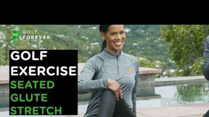 Golf Exercise: Seated Glute Stretch Golf Exercise: Seated Glute Stretch
